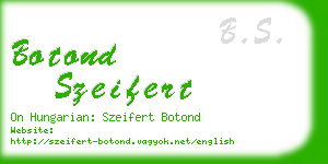 botond szeifert business card